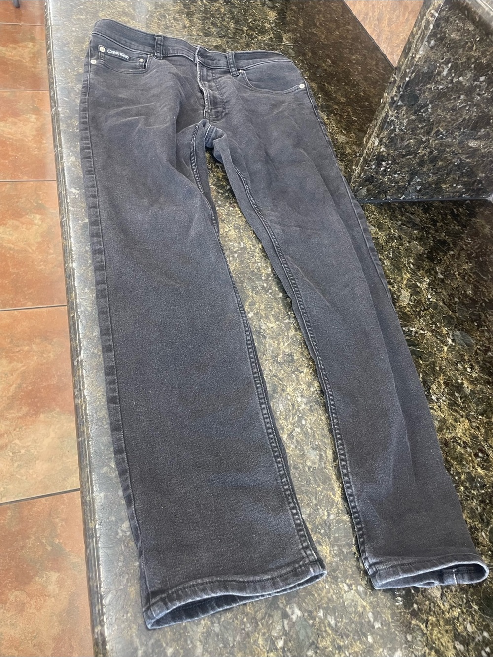 Calvin Klein Men's Black Straight-Leg Jeans 32X30